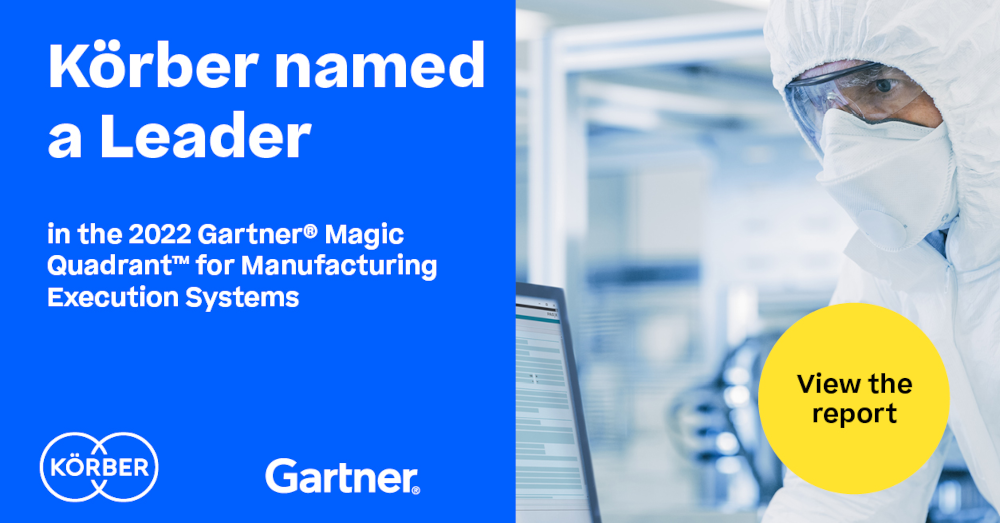 Körber again positioned as a Leader in the Gartner® Magic Quadrant™ for